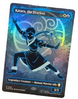 Katara, the Fearless (Borderless) (Neon Ink Foil) Avatar: The Last Airbender... - Image 1