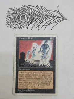 Animate Dead 5th Edition Regular Non Foil Mtg Magic The Gathering HP - Image 1