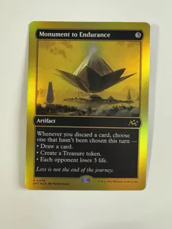 1x Monument To Endurance First Place Gold Foil NM - DFT MTG Magic X1 - Image 1