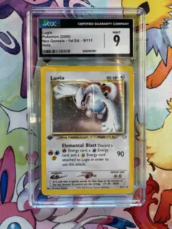 2000 Pokemon Lugia Neo Genesis 1st Edition # 9/111 Holo Rare PSA 💎CGC 9 Mint💎 - Image 3