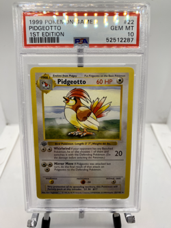 1999 Pokemon Game Pidgeotto 1st Edition PSA 10! - Image 1