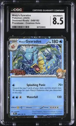 Graded Pokemon - Misty's Gyarados (049/182) Destined Rivals Prerelease CGC 8.5 - Image 1