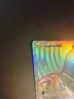 Lapras GX *HOLO* Secret Rainbow Rare Base Set 151/149 Pokemon TCG LP - Image 2