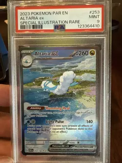 2023 POKEMON PAR EN-PARADOX RIFT SPECIAL ILLUSTRATION RARE #253 ALTARIA EX PSA 9 - Image 1