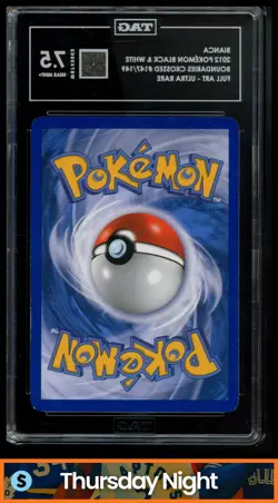 2012 POKEMON B&W BOUNDARIES CROSSED #147/149 BIANCA FULL ART ULTRA RARE TAG 7.5 - Image 2