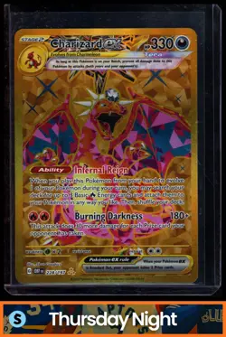 2023 POKEMON SV OBSIDIAN FLAMES OBF EN #228/197 CHARIZARD EX HYPER RARE - Image 1