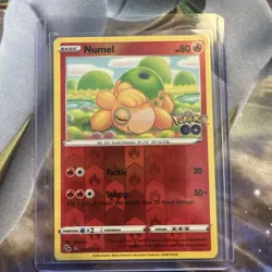 Pokemon TCG Numel Reverse Holo Card Peelable Ditto, 013/078, Pokemon Go - Image 1