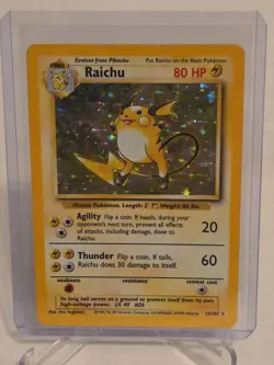 1999 Pokemon Game Raichu Holo #14/102 Unlimited - Image 1