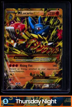 2014 POKEMON XY FURIOUS FISTS #113/111 MEGA LUCARIO EX - Image 1