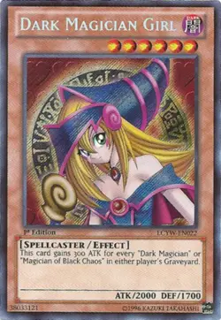 Dark Magician Girl - LCYW-EN022 - Secret Rare - 1st Edition NM Yugioh Legendary - Image 1