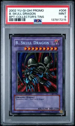 2002 YU-GI-OH! B. SKULL DRAGON COLLECTOR'S TINS BPT-006 PSA 9 MINT - Image 1
