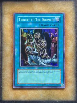 Yugioh Tribute to the Doomed MRD-057 Super Rare Original Print NM - Image 1