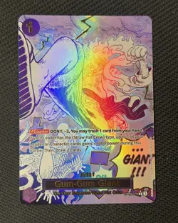 Gum-Gum Giant OP09-078 Luffy One Piece English Manga Card The Best vol.2 PRB-02 - Image 1