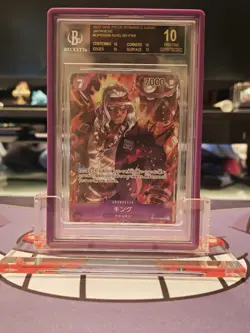 BGS 10 BLACK LABEL KING SR PAR 2022 One Piece Romance Dawn Japanese OP01-096 - Image 1