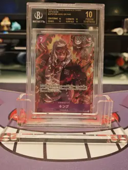 BGS 10 BLACK LABEL KING SR PAR 2022 One Piece Romance Dawn Japanese OP01-096 - Image 2