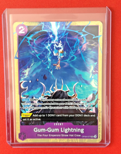Gum-Gum Lightning OP09-077 Premium Best Selection Vol 4 One Piece TCG ENGLISH - Image 1