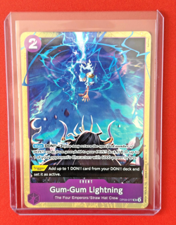 Gum-Gum Lightning OP09-077 Premium Best Selection Vol 4 One Piece TCG ENGLISH - Image 2