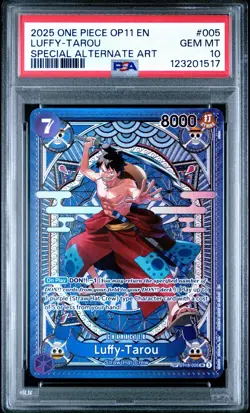 Luffy-Tarou (SP) - A Fist of Divine Speed (OP11) Psa 10 English EN 2025 ALT ART - Image 1