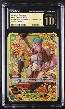 One Piece CCG Jewelry Bonney Op12-118 Alternate Art CGC PRISTINE 10 - Image 1