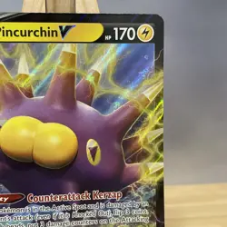 Pokemon Tcg Pincurchin V Holo Rare 072/192 Rebel Clash NM Collectible Card - Image 3