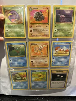 Pokemon TCG Fossil Regular 1999-2000 Wizards Base Set Common card collection - Image 2