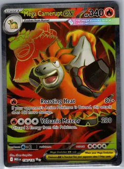 Mega Camerupt ex 156/132 ME01: Mega Evolution - Pokemon Card - NM - Image 1