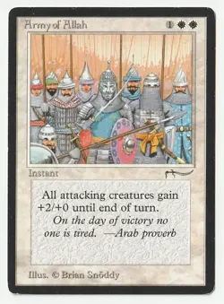Army of Allah (LP) #2 (Light) Arabian Nights ARN Magic card old school MTG - Image 1