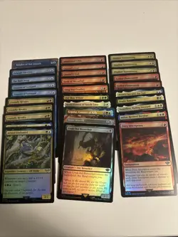 Mtg Lord Of The Rings Foil Card Lot - Image 1