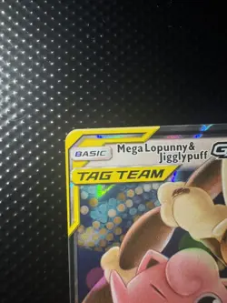 Mega Lopunny & Jigglypuff GX - 165/236 - Pokemon Cosmic Eclipse TAG TEAM Card NM - Image 2