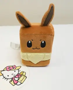 Pokemon TCG: OFFICIAL EEVEE FUZZY PRISMATIC EVOLUTIONS DECK BOX CARD CASE - Image 1
