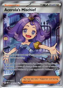 Acerola's Mischief 165/132 ME01: Mega Evolution - Pokemon Card - NM - Image 1