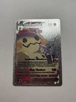 Custom Silver Foil Display Card Mimikyu VMAX Fan Art Card Mint TG21/TG30 - Image 1