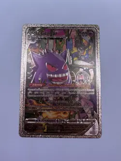 Full Art Gengar Rose Gold Foil Card Fan Art Display Card TG10/TG30 HP200 NM/M - Image 1