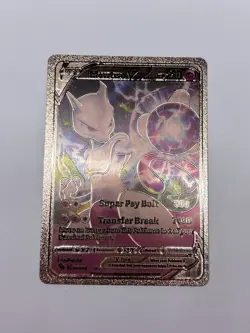 Mewtwo V Ultra Rare Rose Gold Foil Fan Art Display Card 030/078 NM/M - Image 1