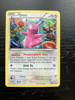 Pokemon TCG Ditto Black Star Promo XY40 2013 LP Holo Card - Image 1