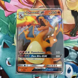 Pokemon TCG Charizard GX Hidden Fates Holo Ultra Rare Card 9/68 NM/M Condition - Image 1