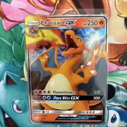 Pokemon TCG Charizard GX Hidden Fates Holo Ultra Rare Card 9/68 NM/M Condition - Image 3