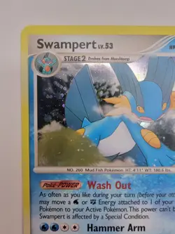 Pokemon Swampert TCG Great Encounters Holo Card 9/106 Rare - Image 3