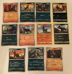 Lot Of 11 Houndour and Houndoom Pokemon Cards - Image 1
