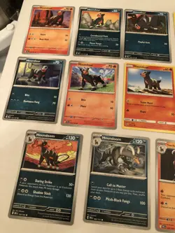 Lot Of 11 Houndour and Houndoom Pokemon Cards - Image 2