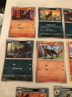 Lot Of 11 Houndour and Houndoom Pokemon Cards - Image 4