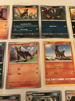 Lot Of 11 Houndour and Houndoom Pokemon Cards - Image 5