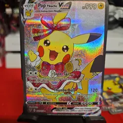 Pikachu Pop Pokemon Card VMAX ACG V Star Holo Cosplay - Image 1
