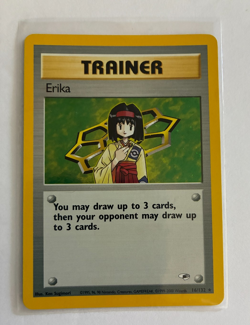 Erika 16/132 Gym Heroes Unlimited Pokemon Card Holo Rare and 11 others from set - Image 1
