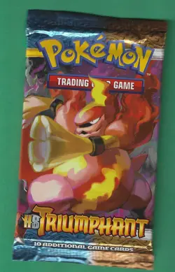 Pokemon "HGSS Triumphant" 10-Card Sealed Booster Pack (Magmortar) - Image 1