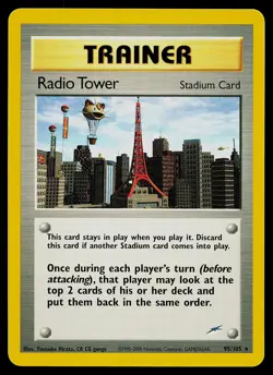 Pokemon Card - Radio Tower Neo Destiny 95/105 Rare - Image 1