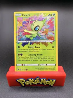 Celebi 009/185 Pokemon TCG 2020 Amazing Rare Holo Card Vivid Voltage, Near Mint - Image 1