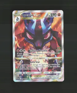 Lucario VSTAR SWSH291 Sword & Shield Full Art Black Star Promo Pokemon Card NM - Image 1