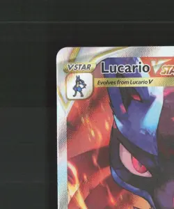 Lucario VSTAR SWSH291 Sword & Shield Full Art Black Star Promo Pokemon Card NM - Image 3