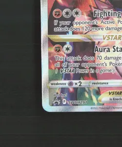 Lucario VSTAR SWSH291 Sword & Shield Full Art Black Star Promo Pokemon Card NM - Image 5